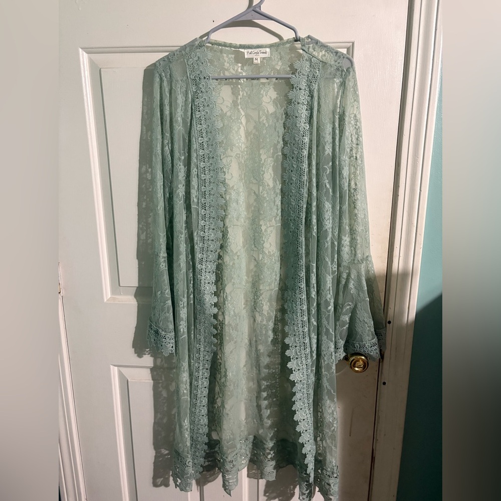 Mint colored lace wrapwrap